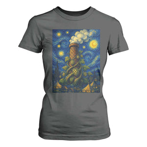 Starry Night Hops Brewery T Shirt For Women Vintage Hops Beer Lover Painterly