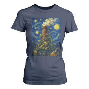Starry Night Hops Brewery T Shirt For Women Vintage Hops Beer Lover Painterly