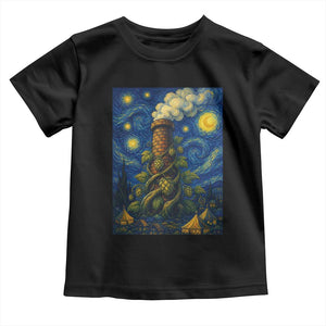 Starry Night Hops Brewery Toddler T Shirt Vintage Hops Beer Lover Painterly