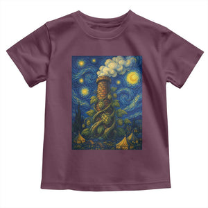 Starry Night Hops Brewery Toddler T Shirt Vintage Hops Beer Lover Painterly