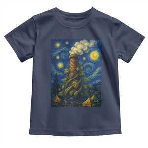 Starry Night Hops Brewery Toddler T Shirt Vintage Hops Beer Lover Painterly
