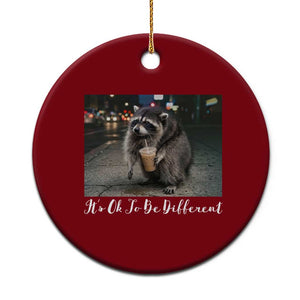 Its Ok To Be Different Jimothy Raccoon Ceramic Ornament Funny Short Spine Wildlife