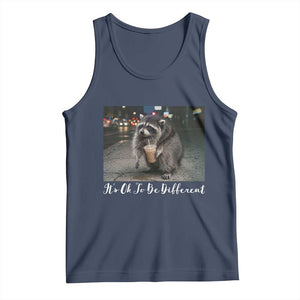 Its Ok To Be Different Jimothy Raccoon Tank Top Funny Short Spine Wildlife