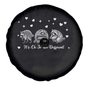 Its Ok To Be Different Jimothy Raccoon Spare Tire Cover Cute Trash Panda Viral Animal Lover Gift