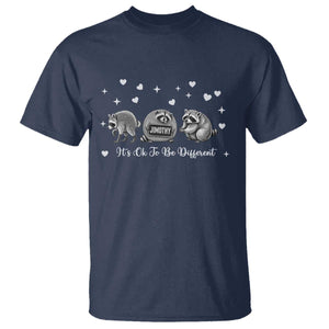 Its Ok To Be Different Jimothy Raccoon T Shirt Cute Trash Panda Viral Animal Lover Gift