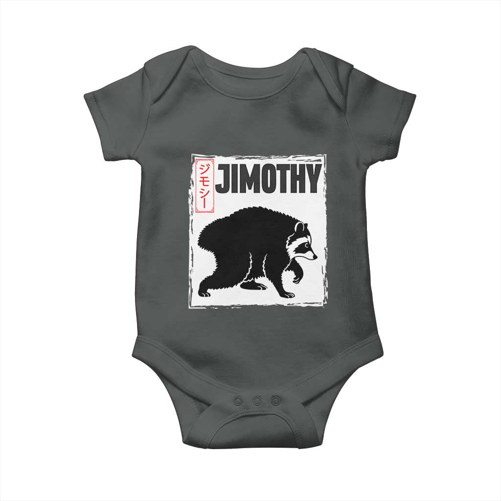 Jimothy The Raccoon Baby Onesie Japanese Style Trash Panda Graphic