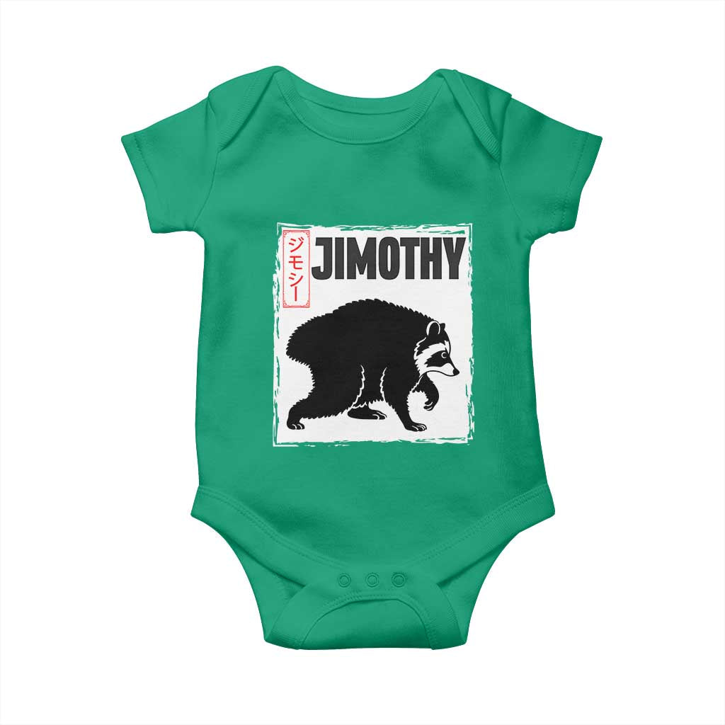 Jimothy The Raccoon Baby Onesie Japanese Style Trash Panda Graphic