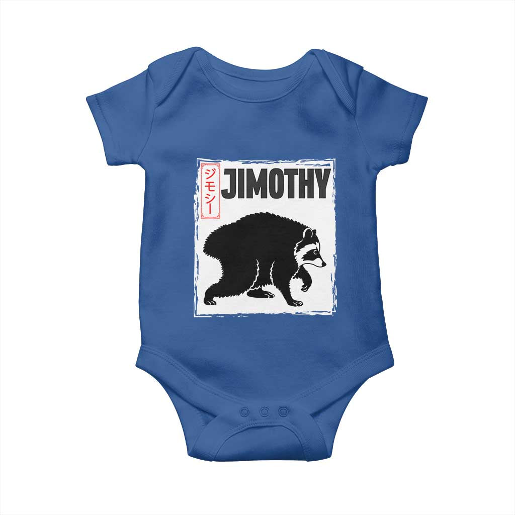 Jimothy The Raccoon Baby Onesie Japanese Style Trash Panda Graphic