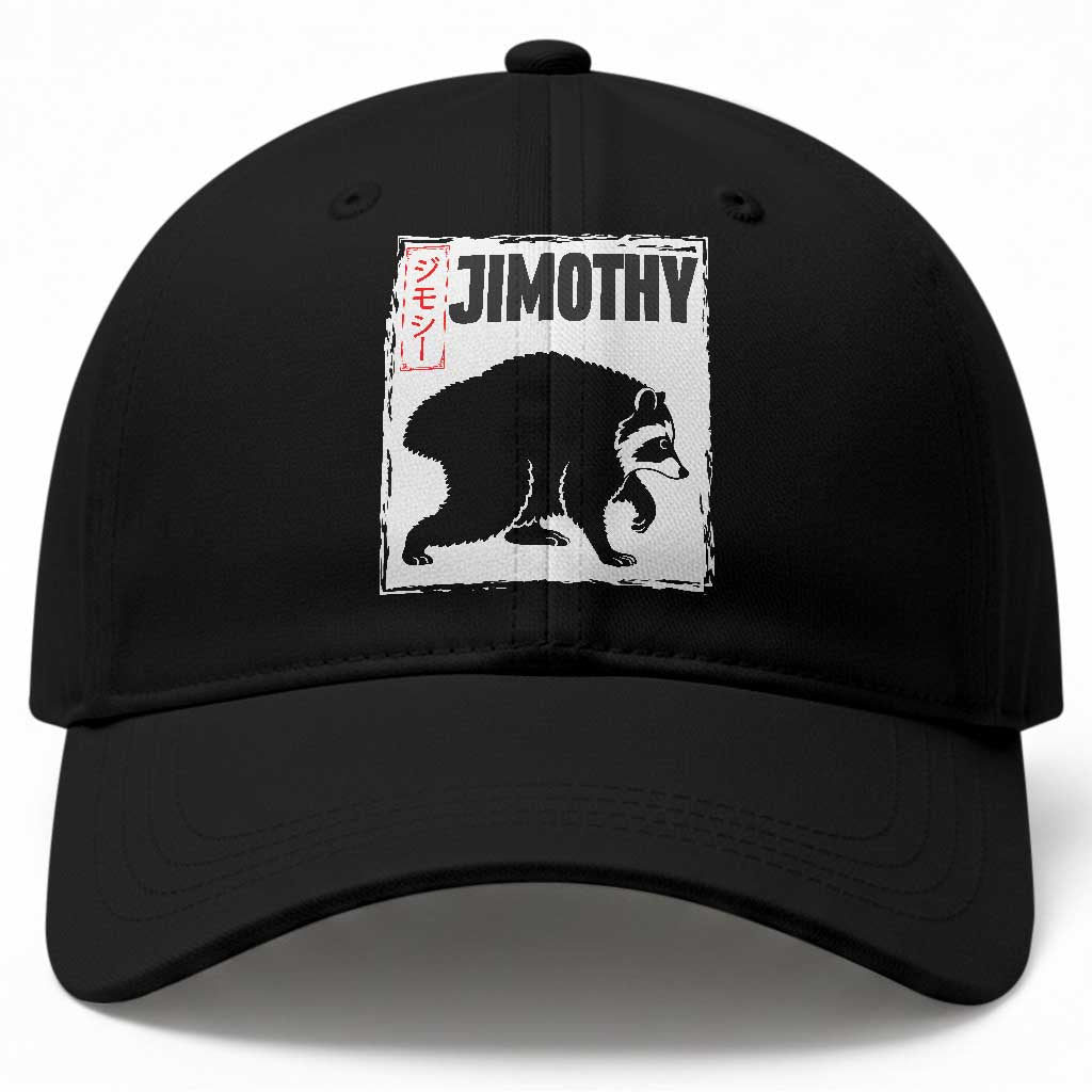 Jimothy The Raccoon Baseball Cap Japanese Style Trash Panda Graphic TS12 Print Your Wear