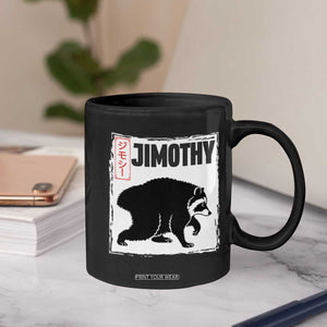 Jimothy The Raccoon Coffee Mug Japanese Style Trash Panda Graphic