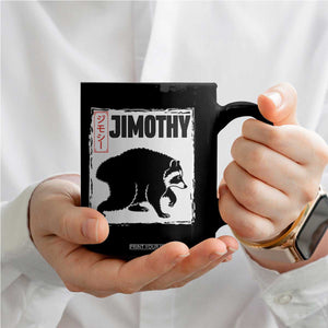 Jimothy The Raccoon Coffee Mug Japanese Style Trash Panda Graphic