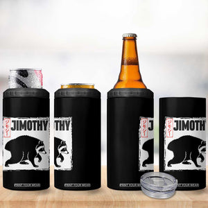 Jimothy The Raccoon 4 in 1 Can Cooler Tumbler Japanese Style Trash Panda Graphic