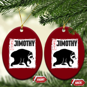 Jimothy The Raccoon Ceramic Ornament Japanese Style Trash Panda Graphic