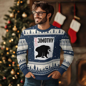 Jimothy The Raccoon Ugly Christmas Sweater Japanese Style Trash Panda Graphic
