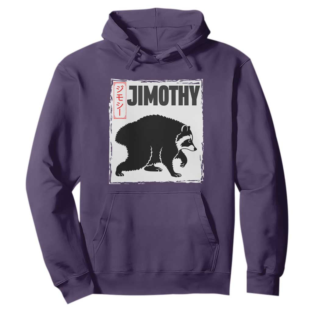 Jimothy The Raccoon Hoodie Japanese Style Trash Panda Graphic