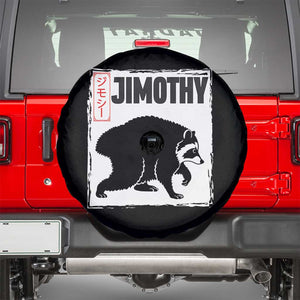 Jimothy The Raccoon Spare Tire Cover Japanese Style Trash Panda Graphic