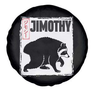 Jimothy The Raccoon Spare Tire Cover Japanese Style Trash Panda Graphic