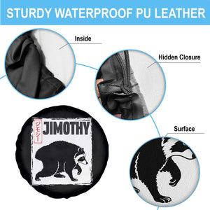 Jimothy The Raccoon Spare Tire Cover Japanese Style Trash Panda Graphic