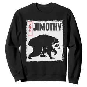 Jimothy The Raccoon Sweatshirt Japanese Style Trash Panda Graphic