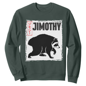 Jimothy The Raccoon Sweatshirt Japanese Style Trash Panda Graphic
