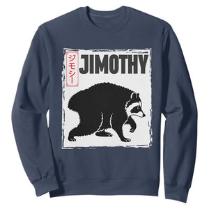 Jimothy The Raccoon Sweatshirt Japanese Style Trash Panda Graphic