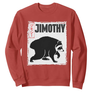 Jimothy The Raccoon Sweatshirt Japanese Style Trash Panda Graphic