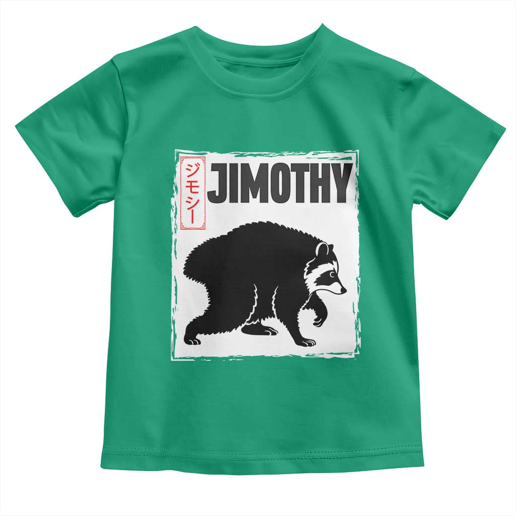 Jimothy The Raccoon Toddler T Shirt Japanese Style Trash Panda Graphic