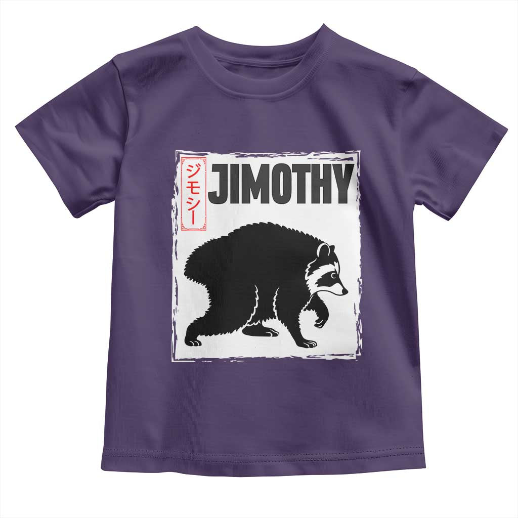Jimothy The Raccoon Toddler T Shirt Japanese Style Trash Panda Graphic