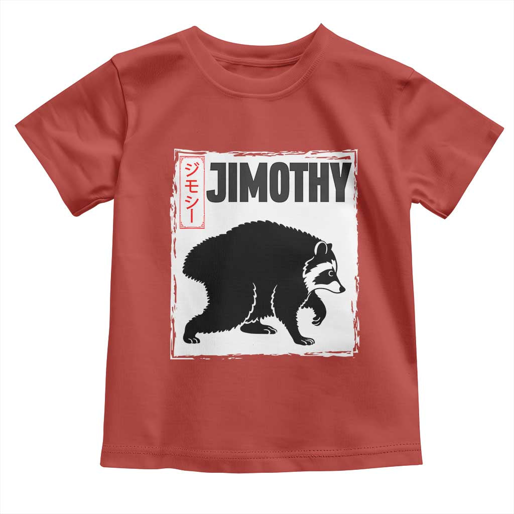 Jimothy The Raccoon Toddler T Shirt Japanese Style Trash Panda Graphic