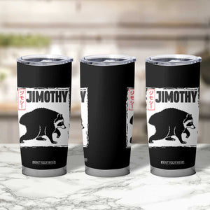 Jimothy The Raccoon Tumbler Cup Japanese Style Trash Panda Graphic