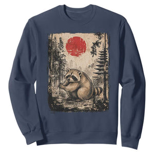 Vintage Japanese Ukiyoe Raccoon Sweatshirt Seattle Short Spine Trash Panda