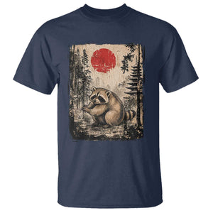 Vintage Japanese Ukiyoe Raccoon T Shirt Seattle Short Spine Trash Panda