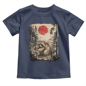 Vintage Japanese Ukiyoe Raccoon Toddler T Shirt Seattle Short Spine Trash Panda