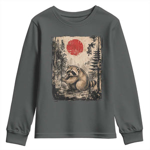 Vintage Japanese Ukiyoe Raccoon Youth Sweatshirt Seattle Short Spine Trash Panda
