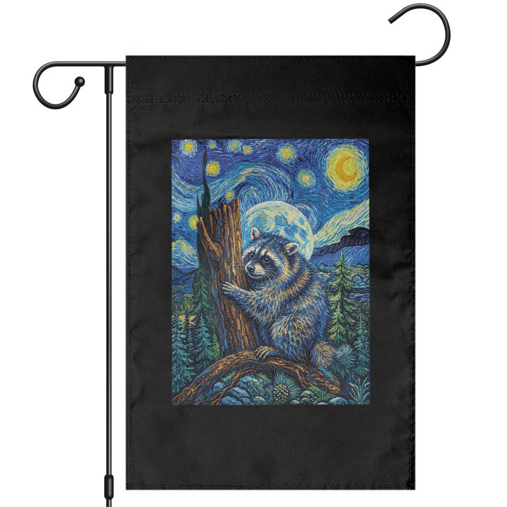 Seattle Trash Panda Starry Night Graphic Garden Flag Funny Short King Raccoon TS12 Black Print Your Wear