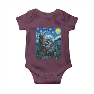 Seattle Trash Panda Starry Night Graphic Baby Onesie Funny Short King Raccoon