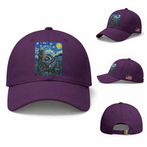 Seattle Trash Panda Starry Night Graphic Baseball Cap Funny Short King Raccoon