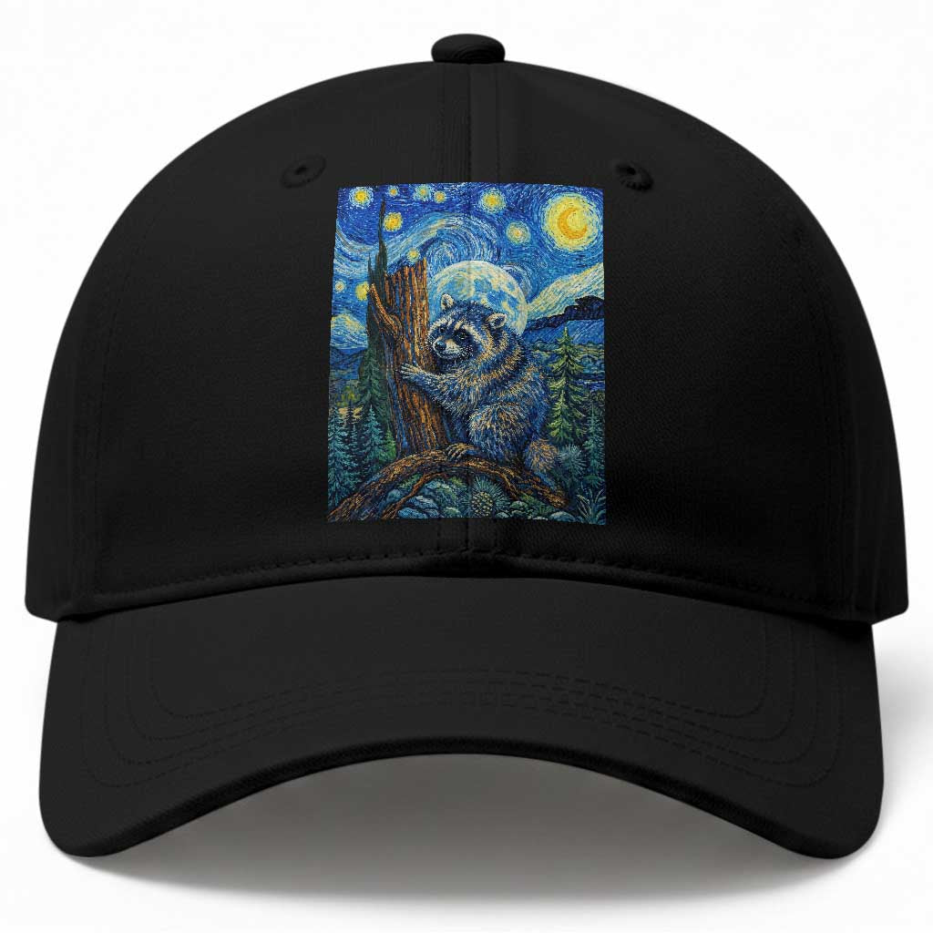 Seattle Trash Panda Starry Night Graphic Baseball Cap Funny Short King Raccoon TS12 Print Your Wear