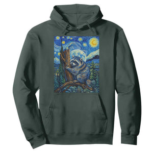 Seattle Trash Panda Starry Night Graphic Hoodie Funny Short King Raccoon
