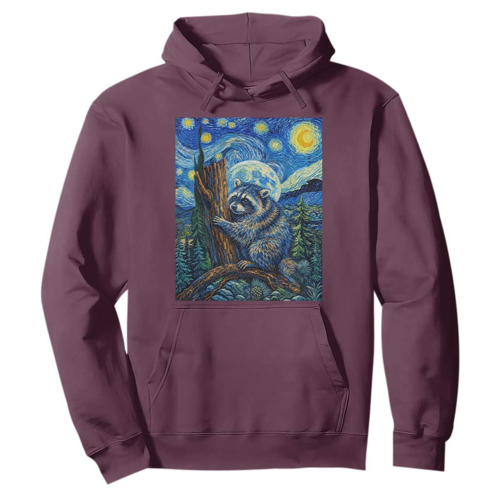 Seattle Trash Panda Starry Night Graphic Hoodie Funny Short King Raccoon