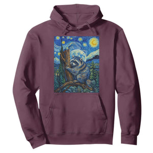 Seattle Trash Panda Starry Night Graphic Hoodie Funny Short King Raccoon
