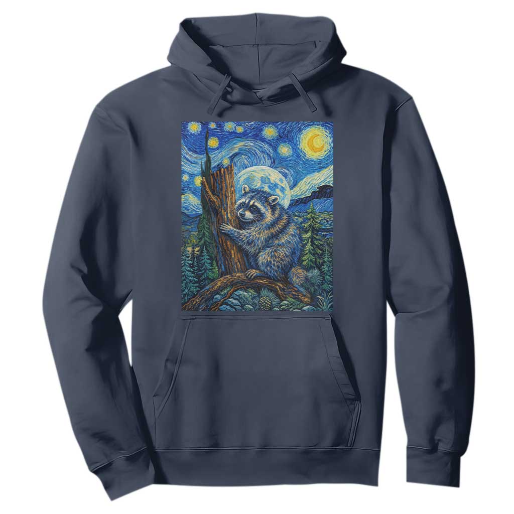 Seattle Trash Panda Starry Night Graphic Hoodie Funny Short King Raccoon