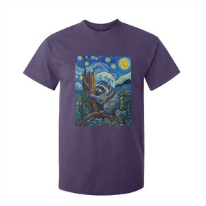 Seattle Trash Panda Starry Night Graphic T Shirt For Kid Funny Short King Raccoon