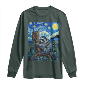 Seattle Trash Panda Starry Night Graphic Long Sleeve Shirt Funny Short King Raccoon