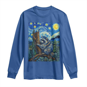 Seattle Trash Panda Starry Night Graphic Long Sleeve Shirt Funny Short King Raccoon