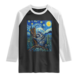 Seattle Trash Panda Starry Night Graphic Raglan Shirt Funny Short King Raccoon