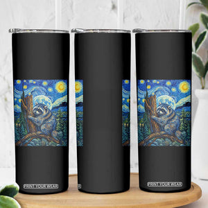 Seattle Trash Panda Starry Night Graphic Skinny Tumbler Funny Short King Raccoon