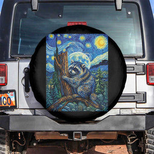 Seattle Trash Panda Starry Night Graphic Spare Tire Cover Funny Short King Raccoon