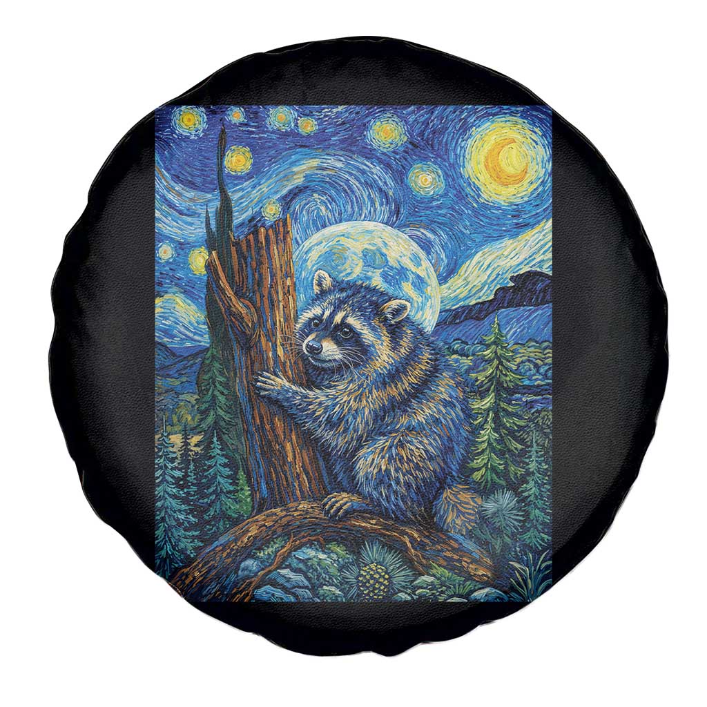 Seattle Trash Panda Starry Night Graphic Spare Tire Cover Funny Short King Raccoon