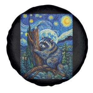 Seattle Trash Panda Starry Night Graphic Spare Tire Cover Funny Short King Raccoon
